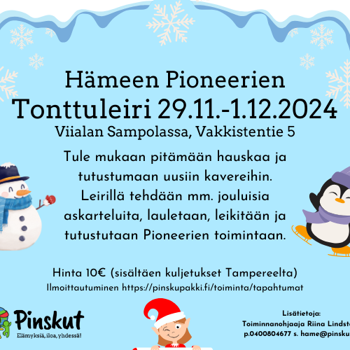 Tonttuleiri 29.11.-1.12.2024