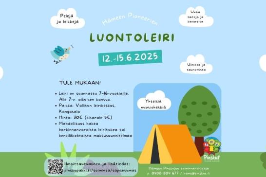 Hämeen pioneerien luontoleiri 12.-15.6.2025