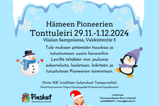 Tonttuleiri 29.11.-1.12.2024