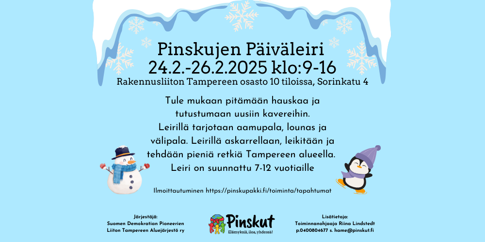 Päiväleiri 24.2.-26.2.2025