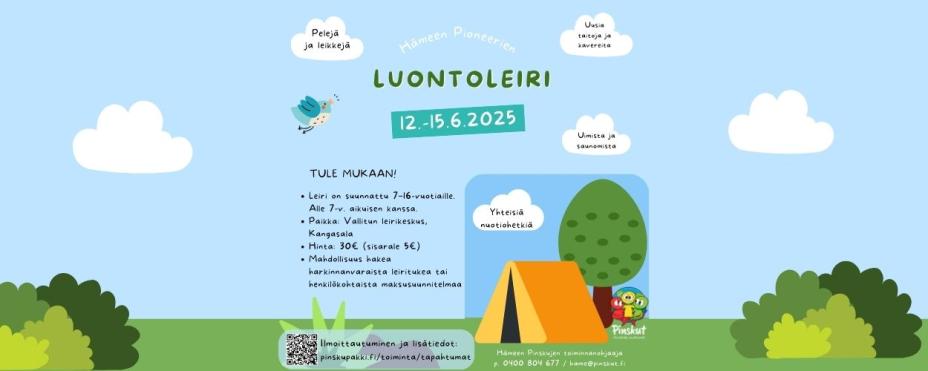 Hämeen pioneerien luontoleiri 12.-15.6.2025