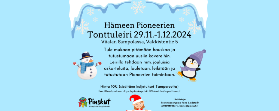 Tonttuleiri 29.11.-1.12.2024