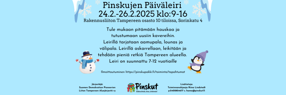 Päiväleiri 24.2.-26.2.2025