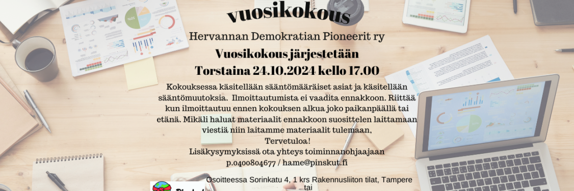 Hervannan Demokratian Pioneerit ry vuosikokous